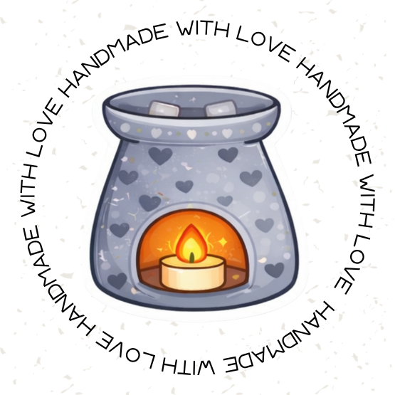 Digital Handmade With Love Stickers