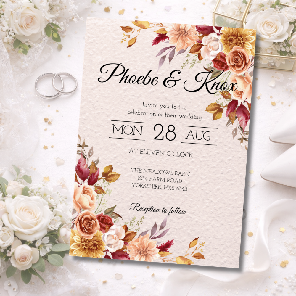 Botanical Wedding Invitations
