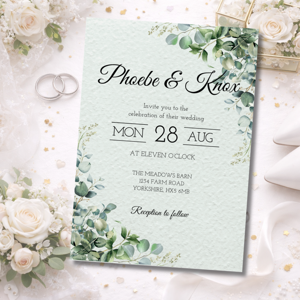 Botanical Wedding Invitations