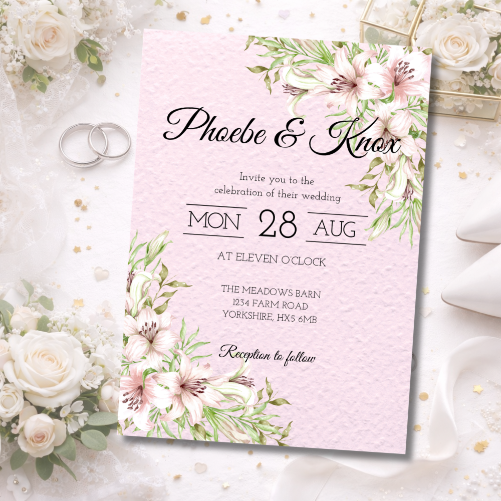 Botanical Wedding Invitations