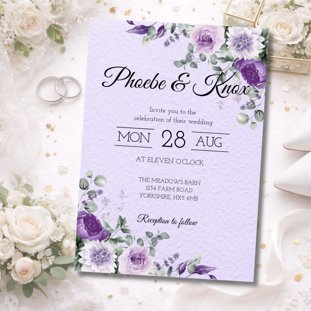 Botanical Wedding Invitations