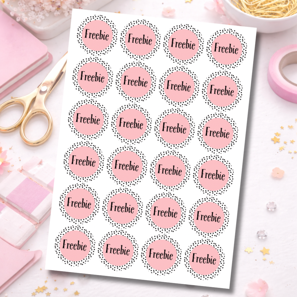 Freebie Stickers | Multiple Colours
