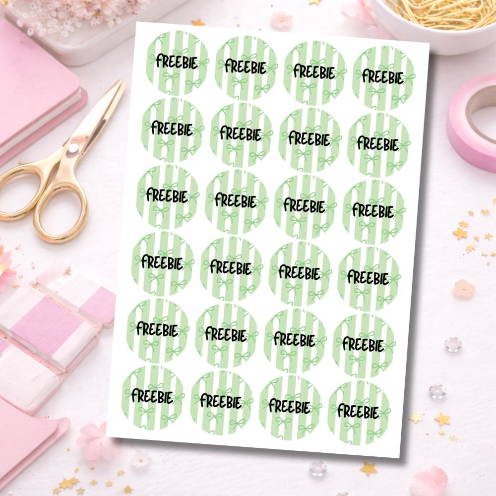 Freebie Stickers | Multiple Colours