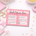 Coloured Reed Diffuser Care Cards