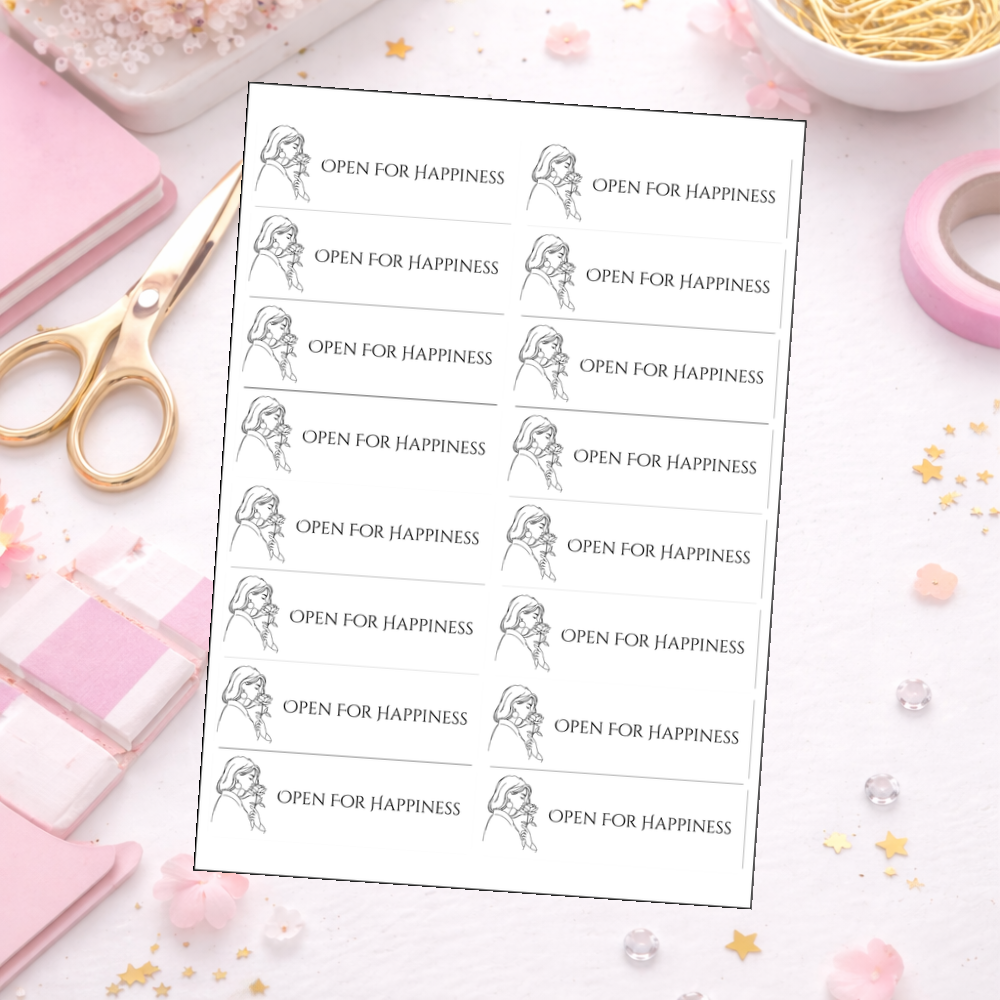 Happiness Sealing Stickers | Woman