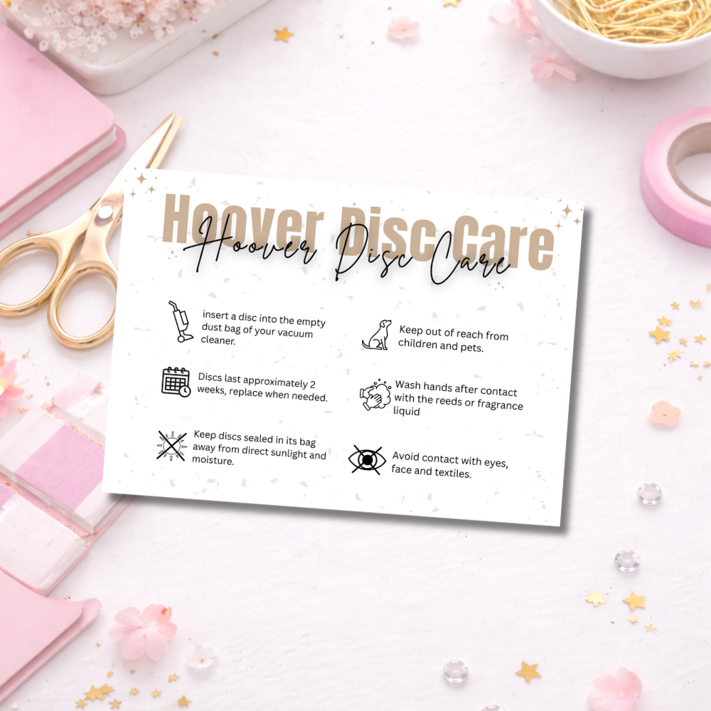Hoover Disc Care Cards