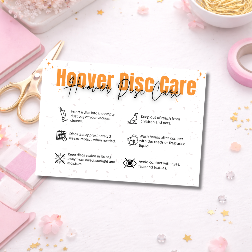 Hoover Disc Care Cards