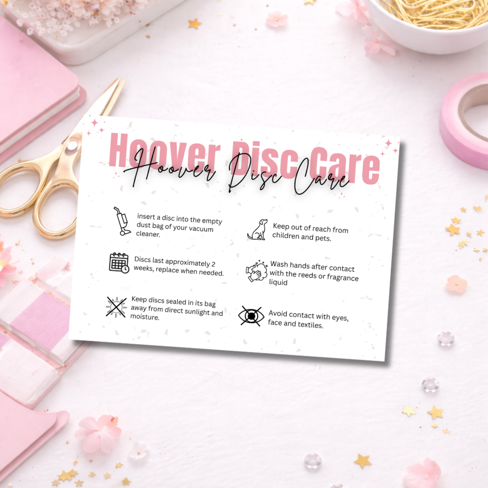 Hoover Disc Care Cards