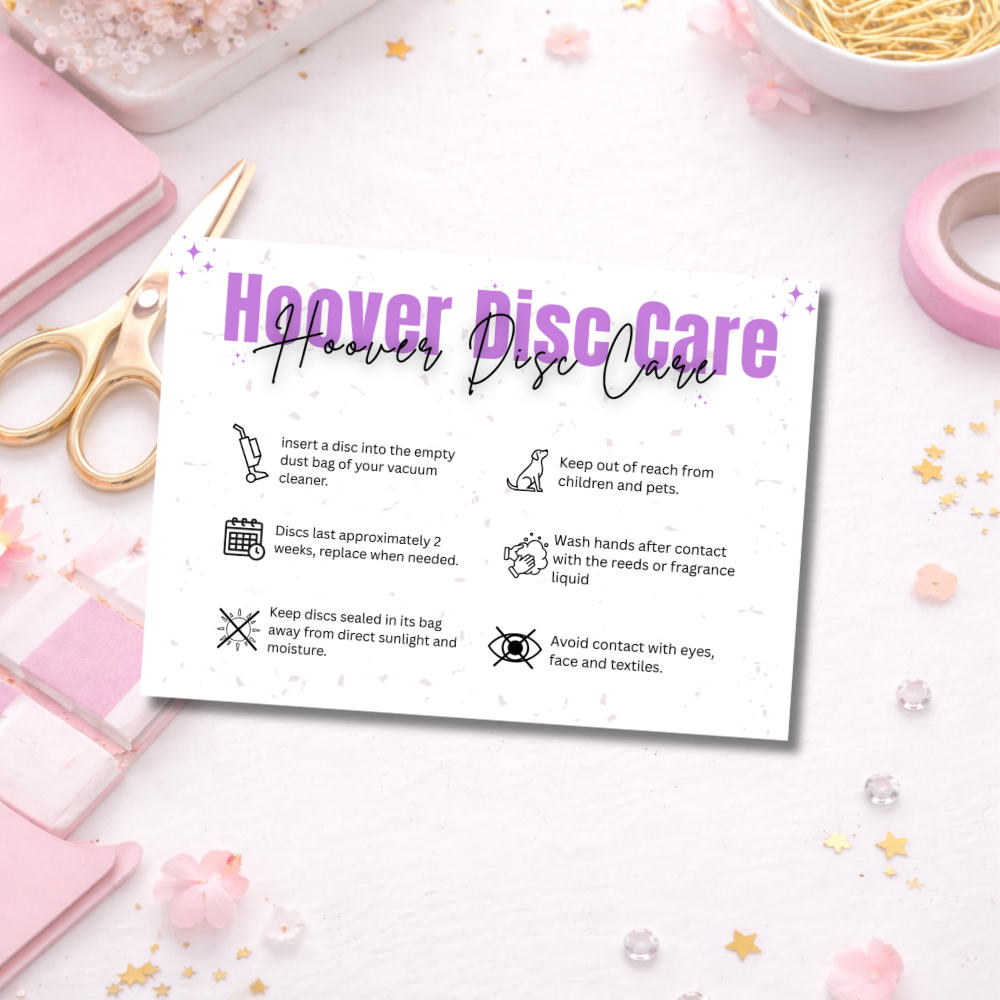 Hoover Disc Care Cards