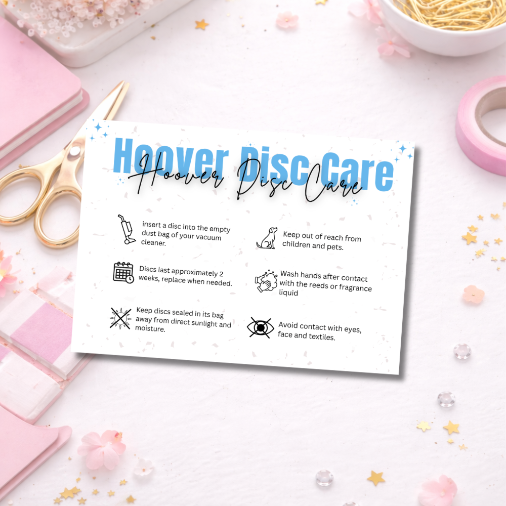 Hoover Disc Care Cards