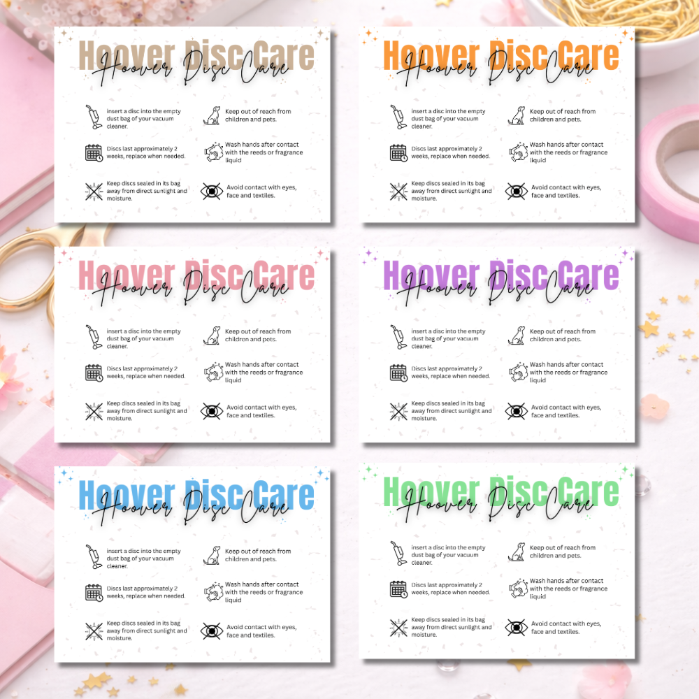 Hoover Disc Care Cards