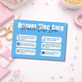 Coloured Hoover Disc Care Cards