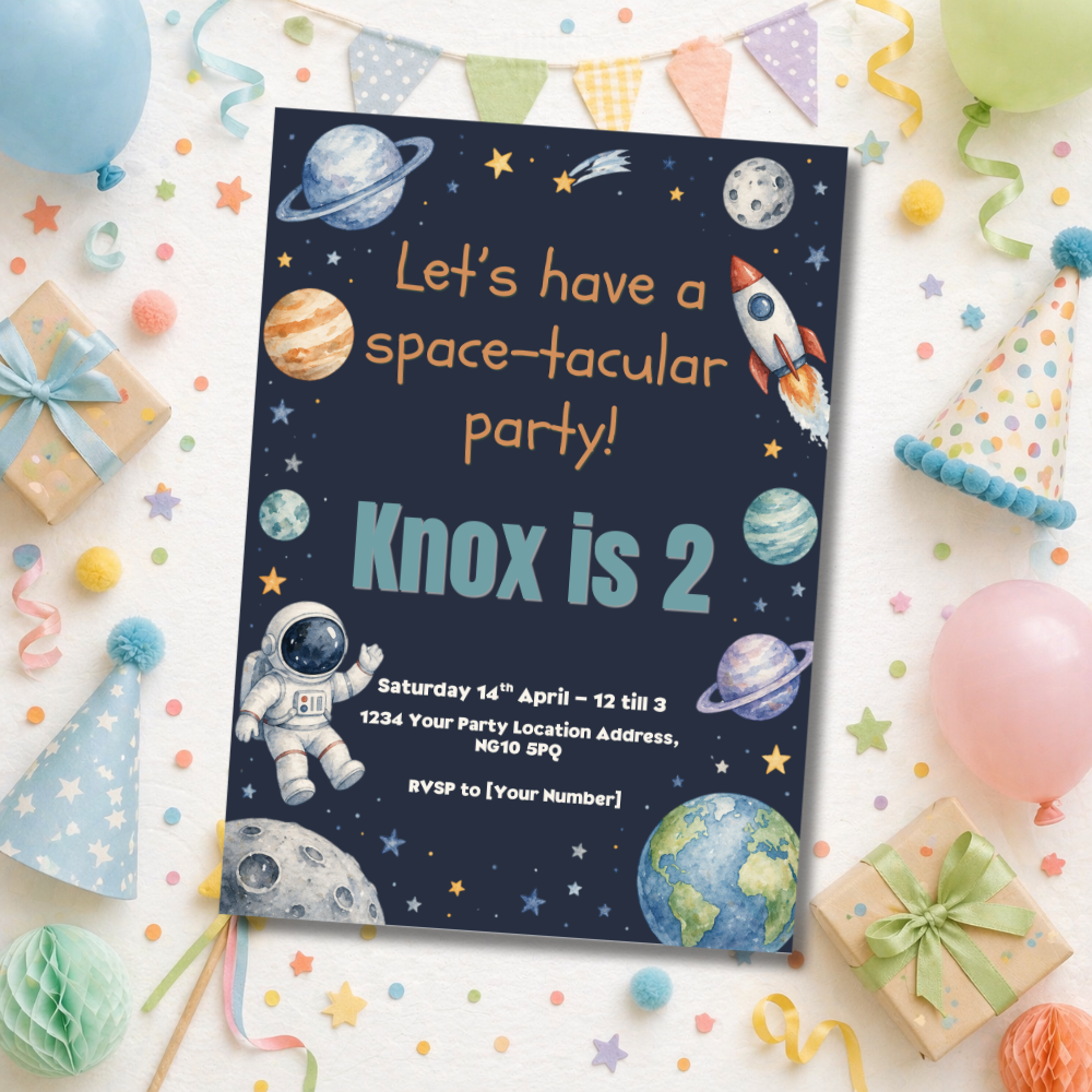 Kids Birthday Themed Invitations | Pack of 20