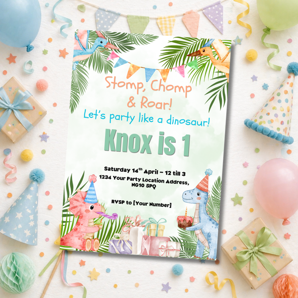 Kids Birthday Themed Invitations | Pack of 20
