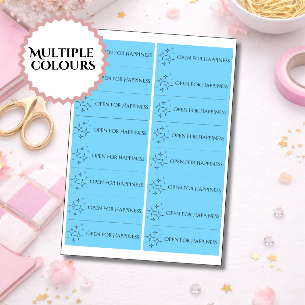 Happiness Sealing Stickers | Stars