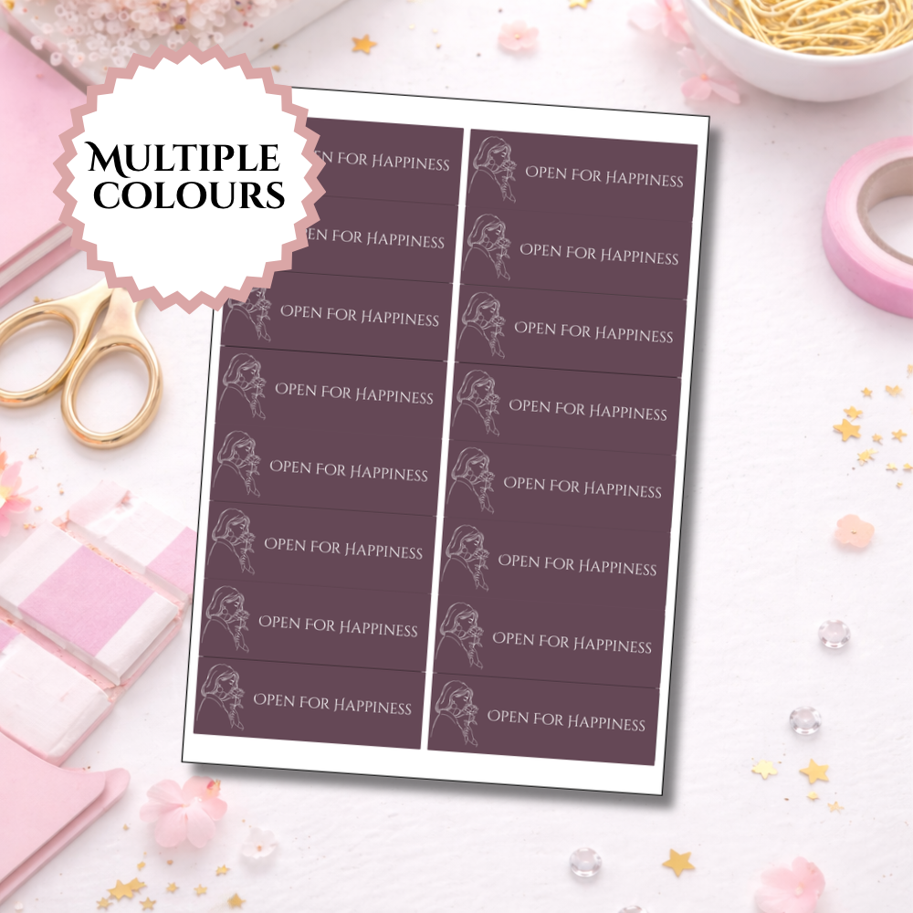 Happiness Sealing Stickers | Woman