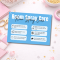 Coloured Room Spray Care Cards