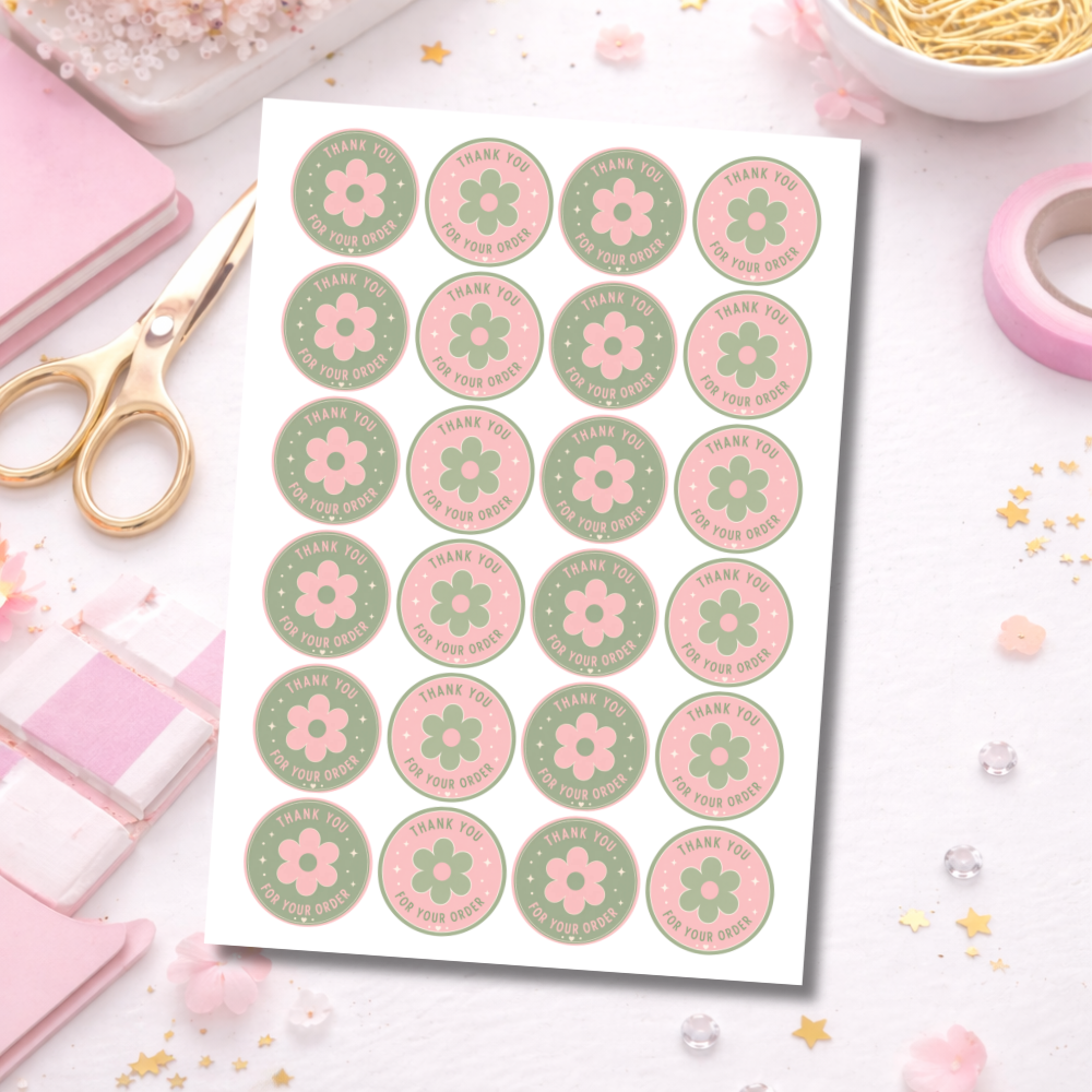 45mm Thank You Stickers