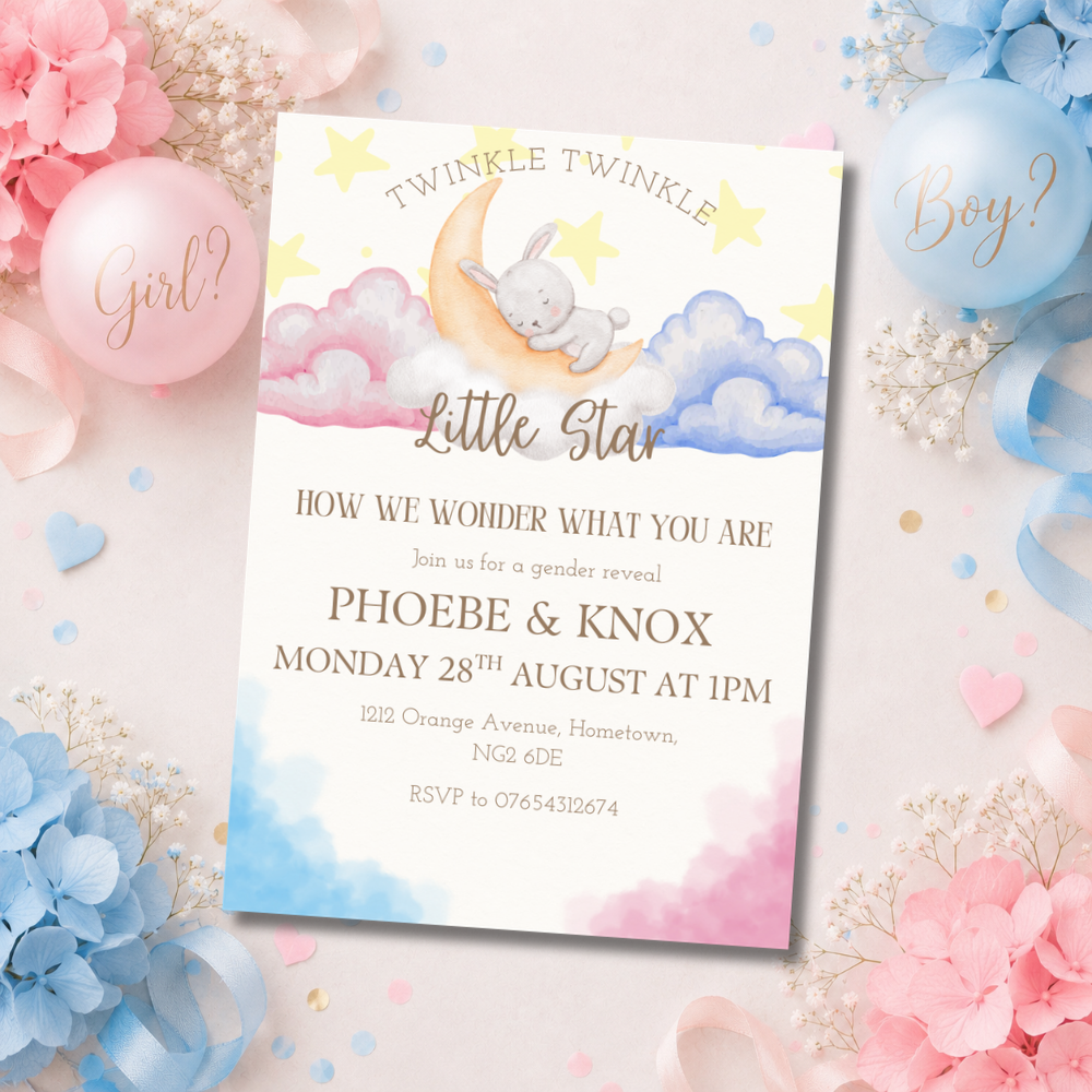 Gender Reveal Invitations
