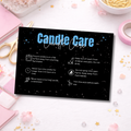 Coloured Candle Care Cards