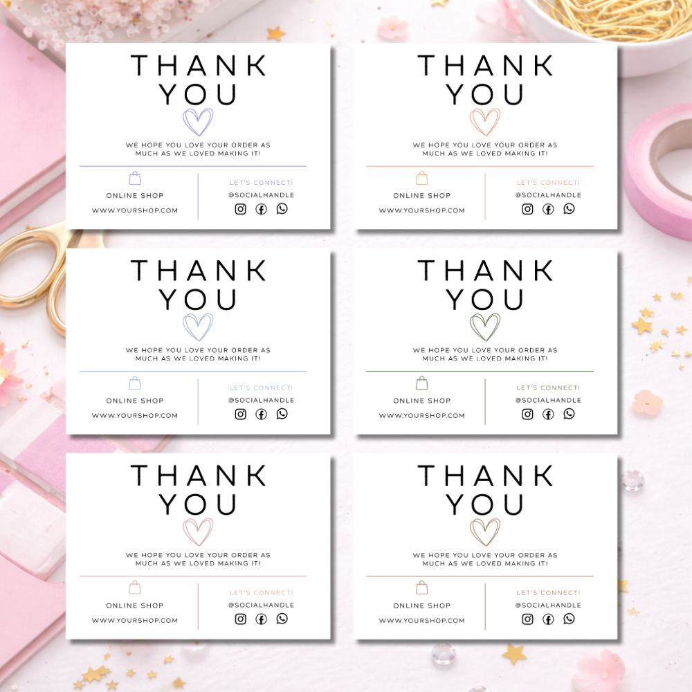 Thank You Cards A6