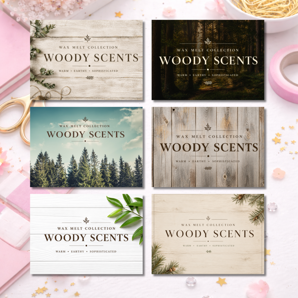 Woody Scents HB Collection Label