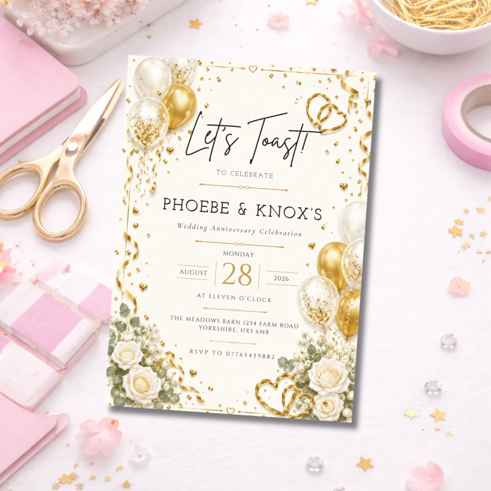 Wedding Anniversary Invitations