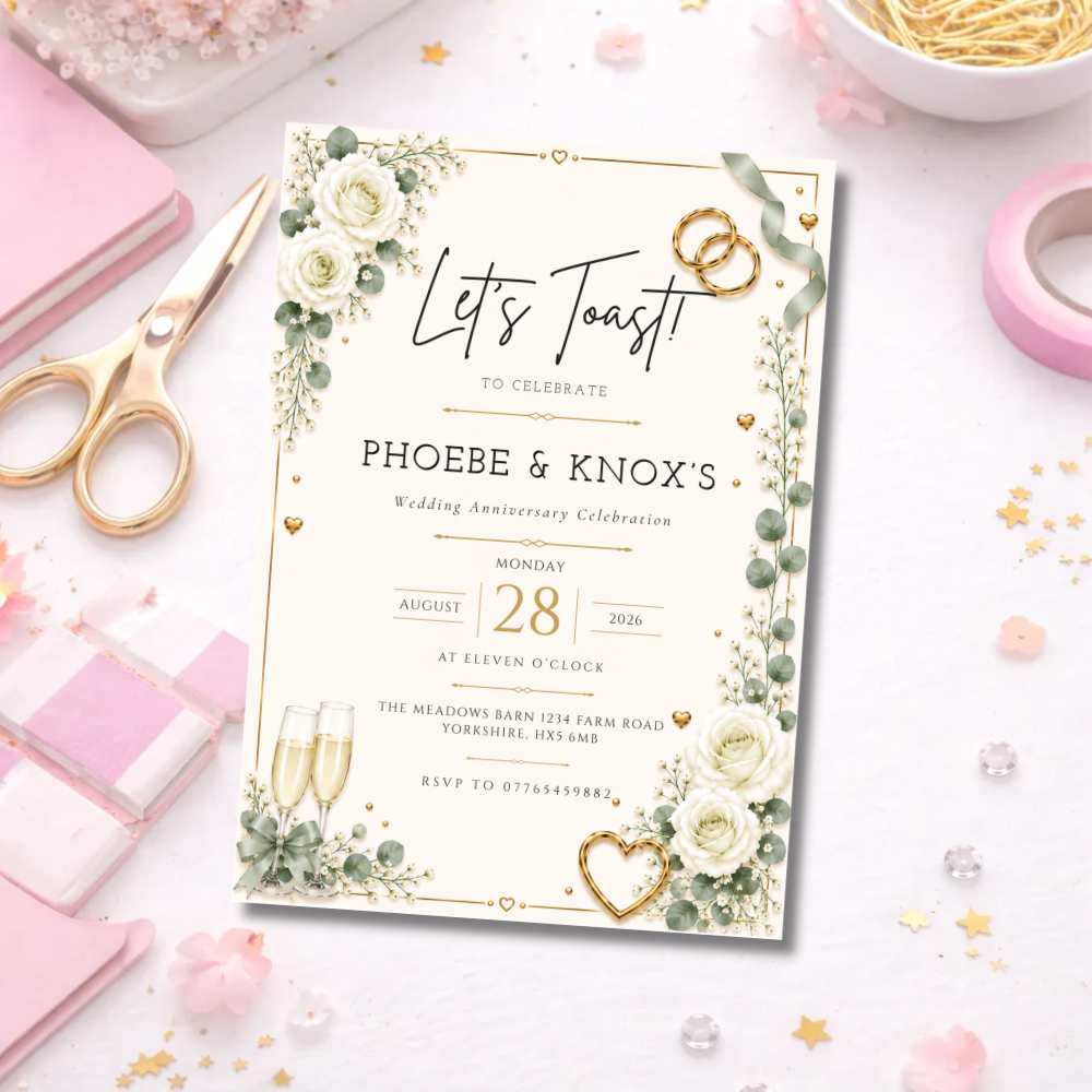 Wedding Anniversary Invitations