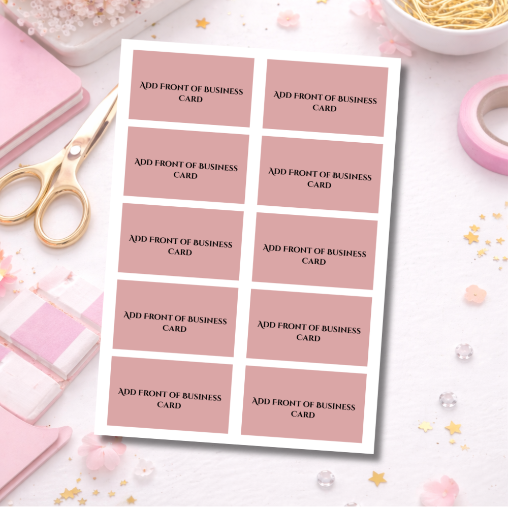 Upload Your Own Business Cards