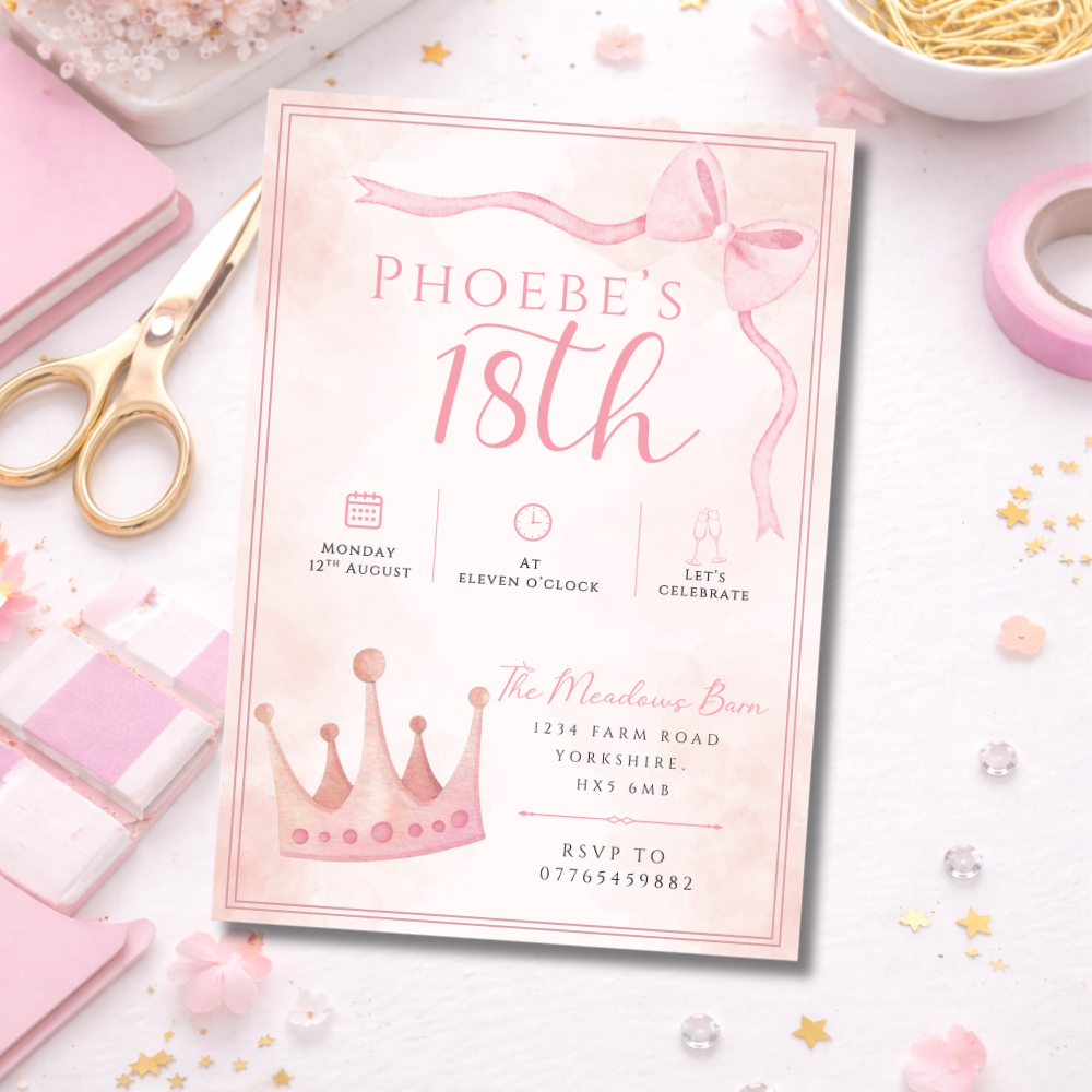 18th Birthday Invitations