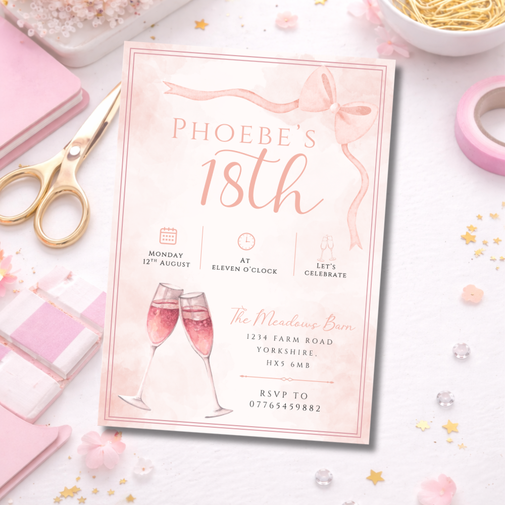 18th Birthday Invitations