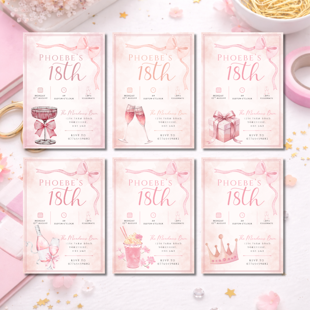18th Birthday Invitations