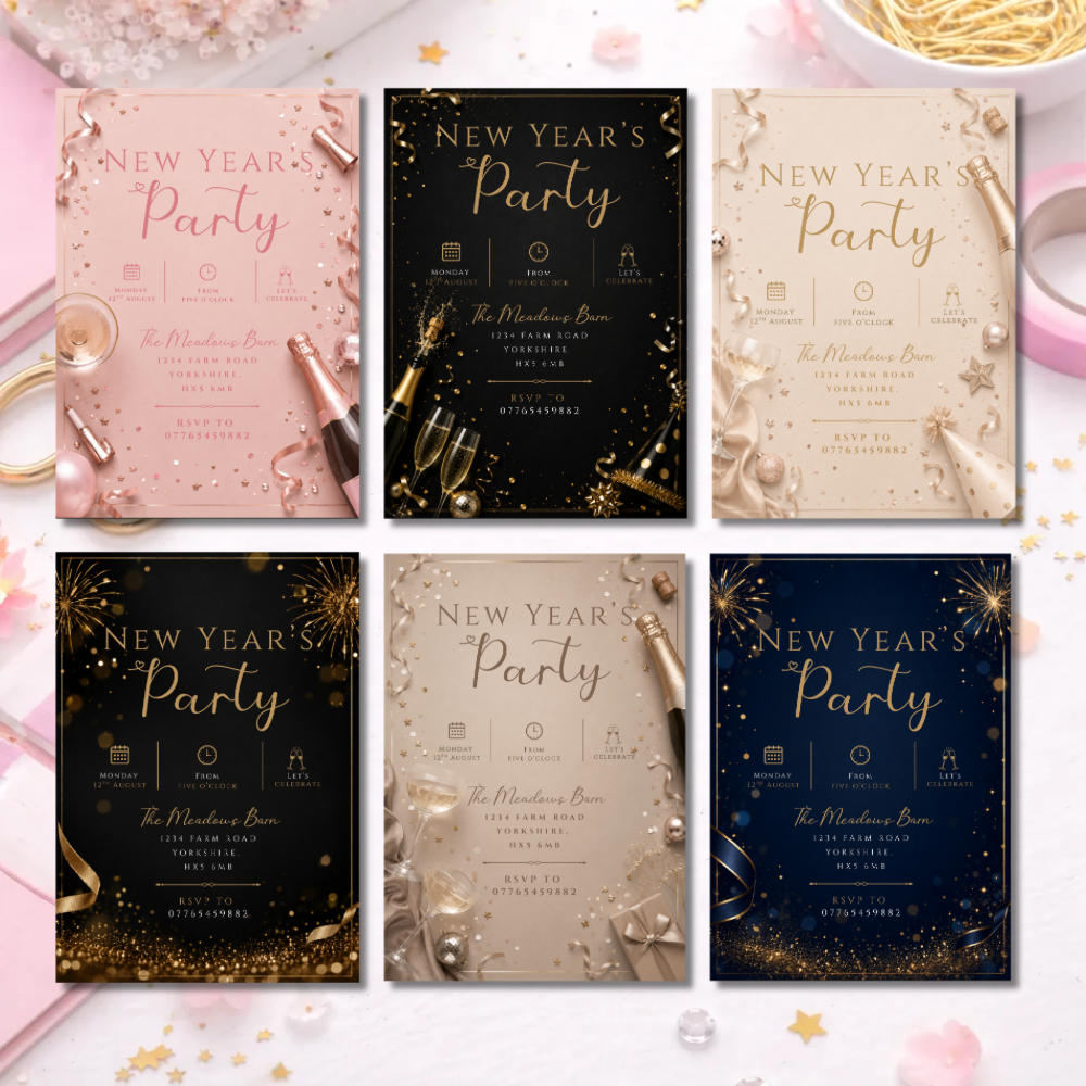 New Years Party Invitations