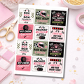 Formula 1 Business Stickers 65mm Square