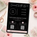A4 Custom Social Media Sign