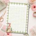 Bunny Rabbit A5 Writing Sheets