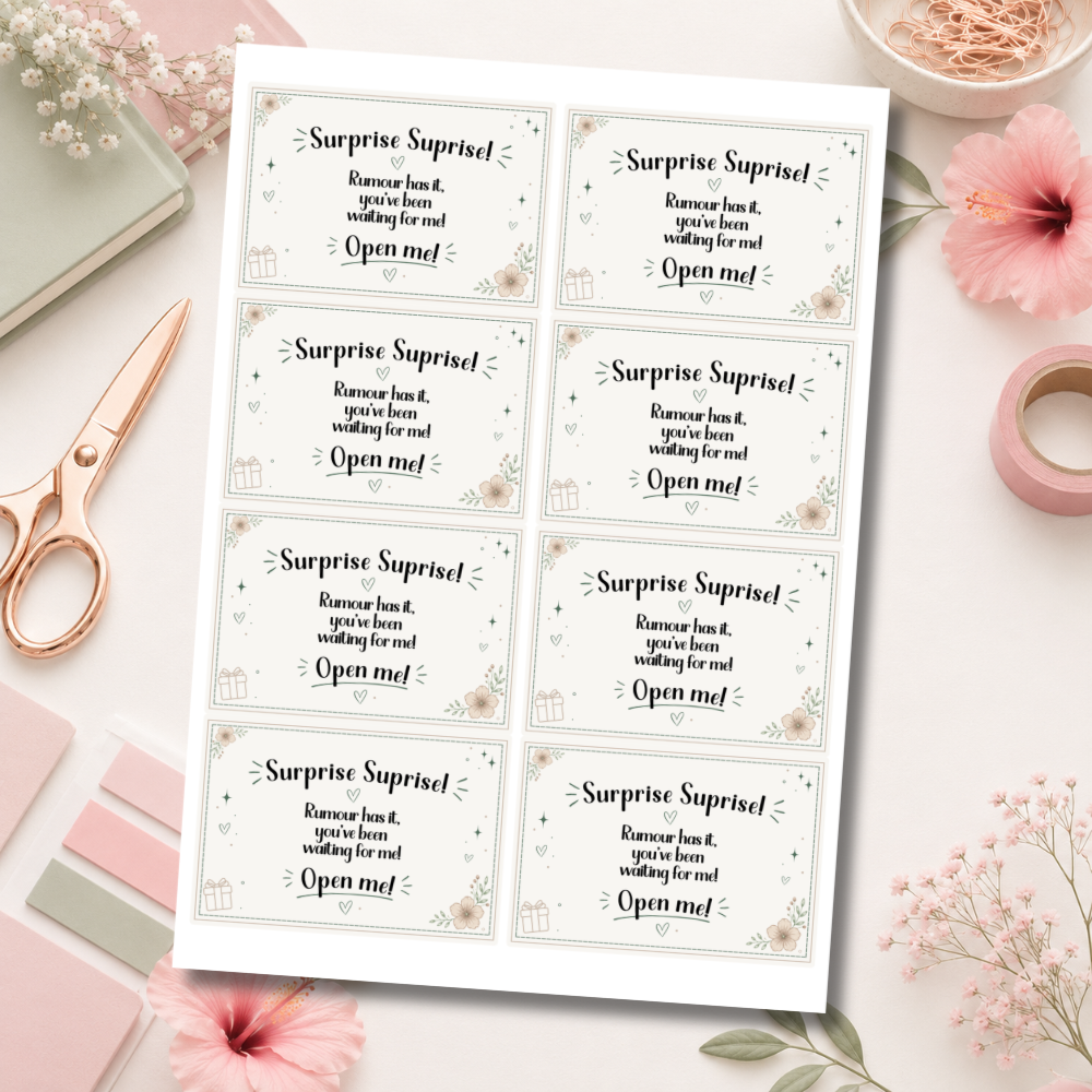 Surprise Box labels