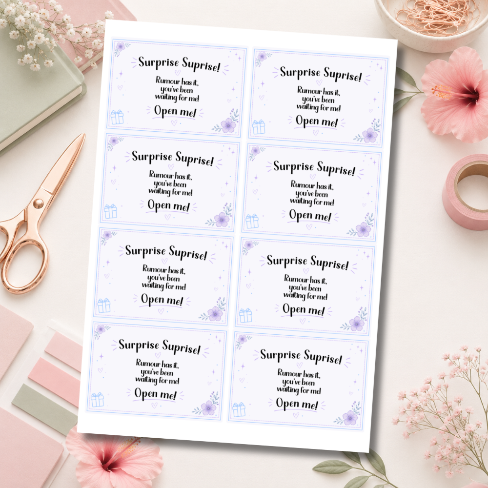 Surprise Box labels