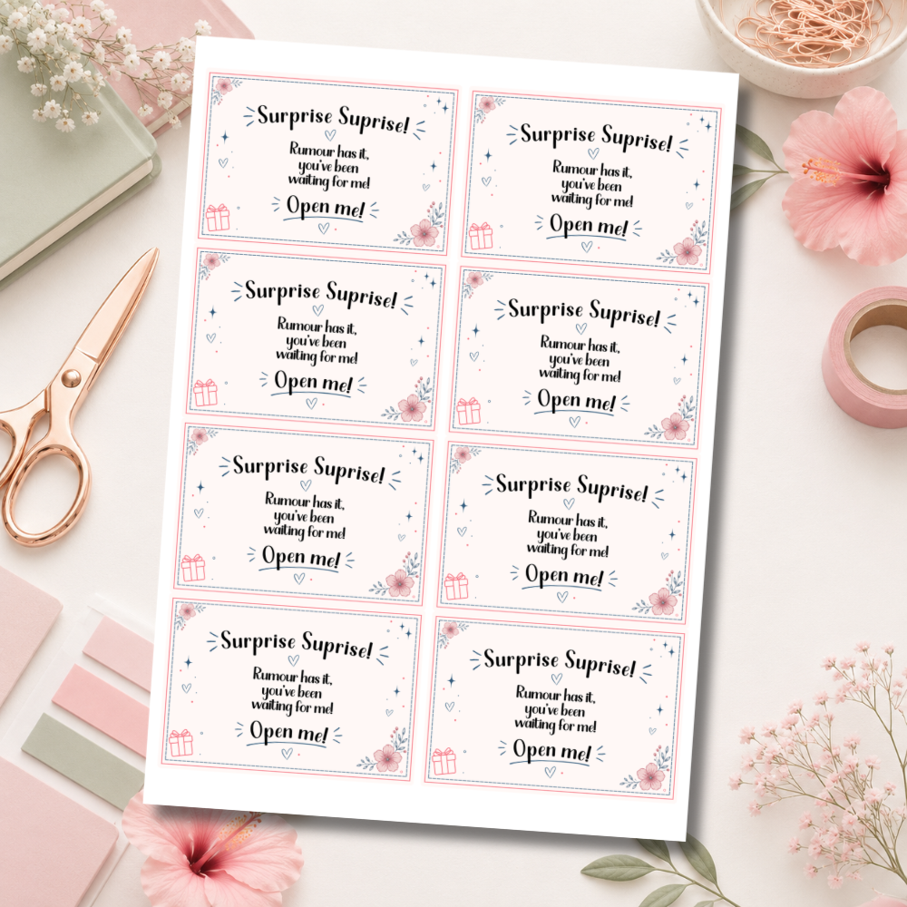 Surprise Box labels