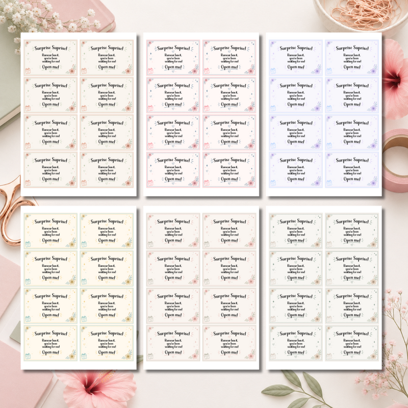 Surprise Box labels