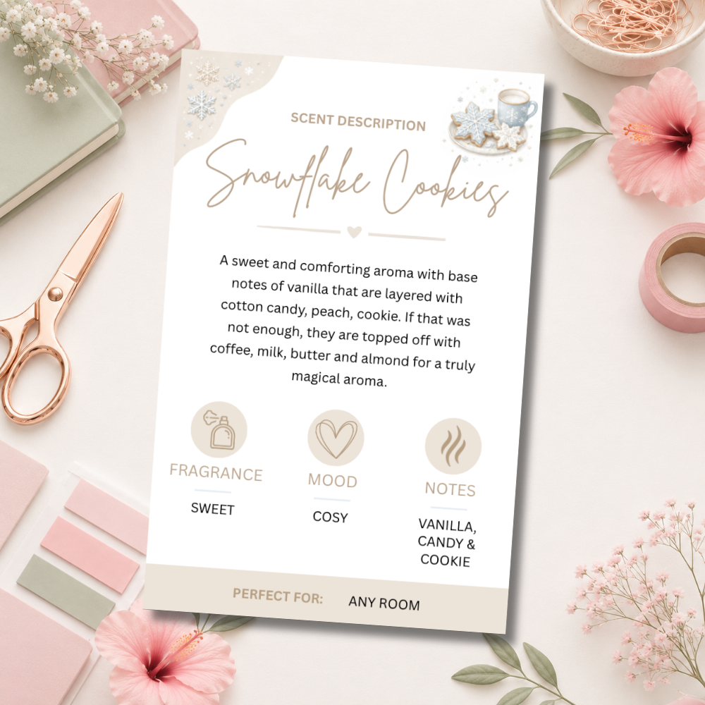 Customisable Scent Cards