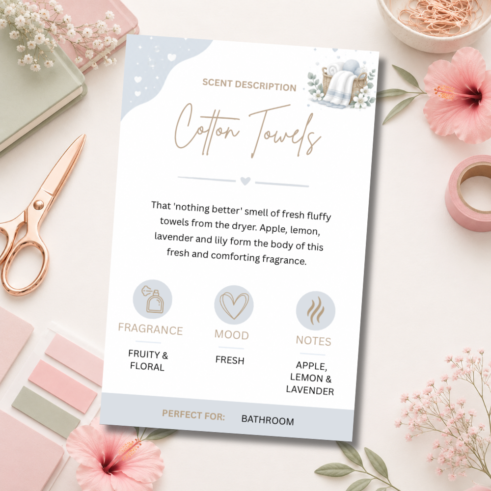 Customisable Scent Cards