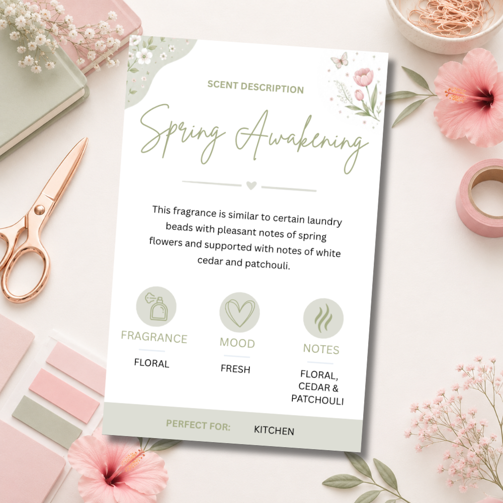 Customisable Scent Cards