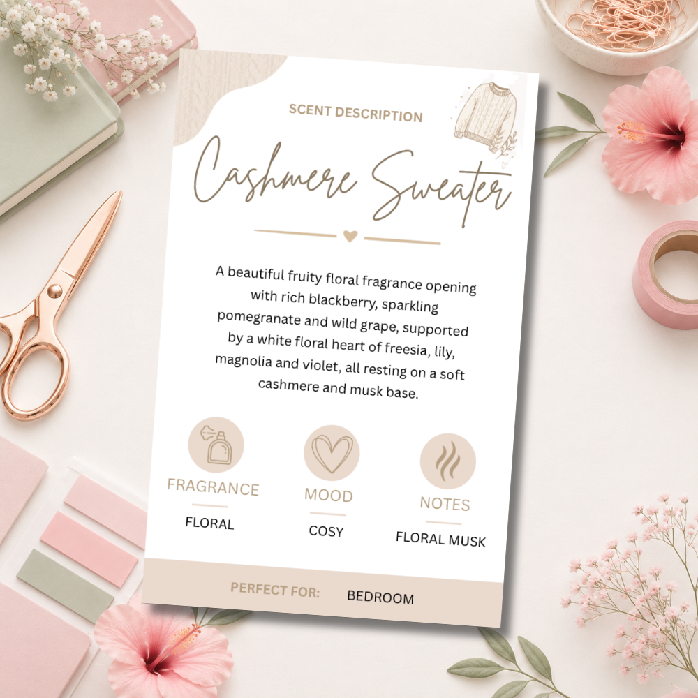 Customisable Scent Cards