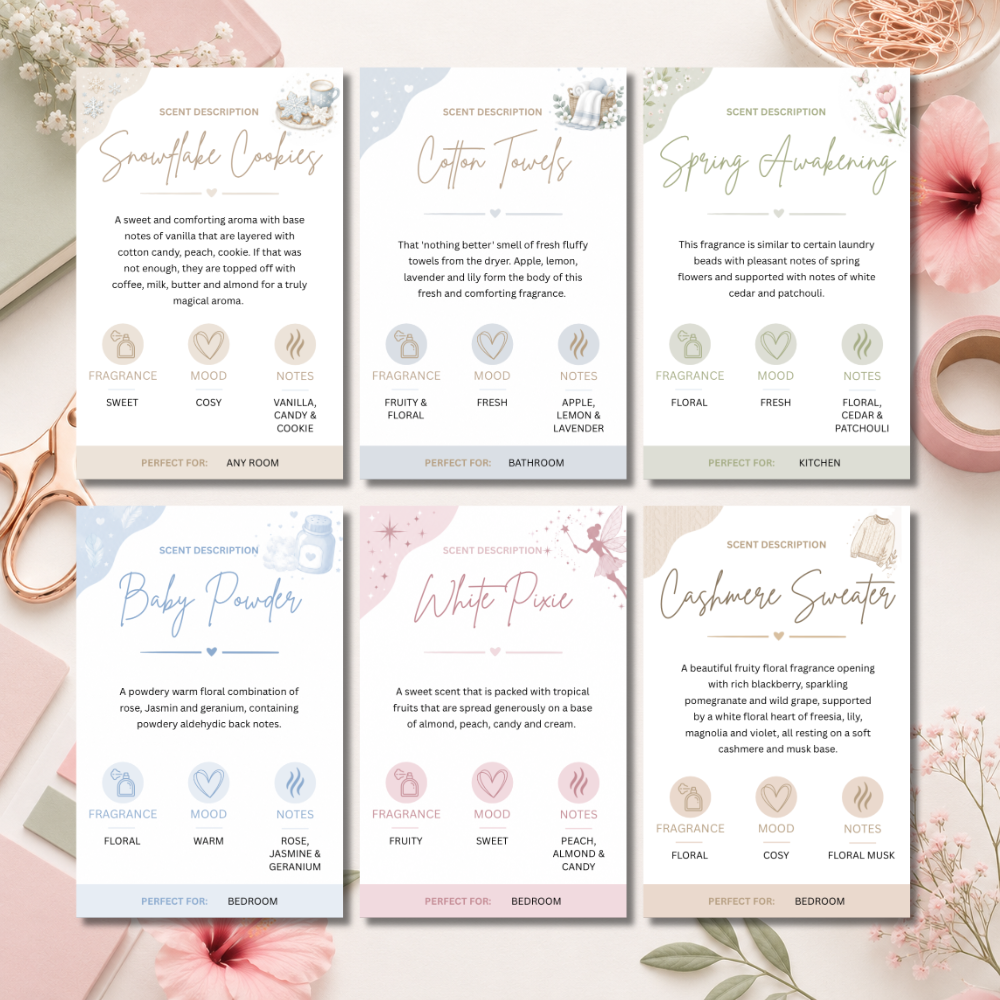 Customisable Scent Cards