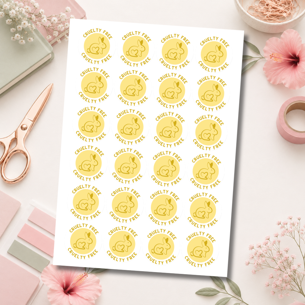 Cruelty Free Bunny Stickers