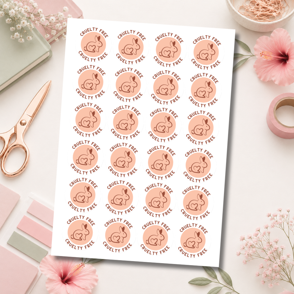 Cruelty Free Bunny Stickers