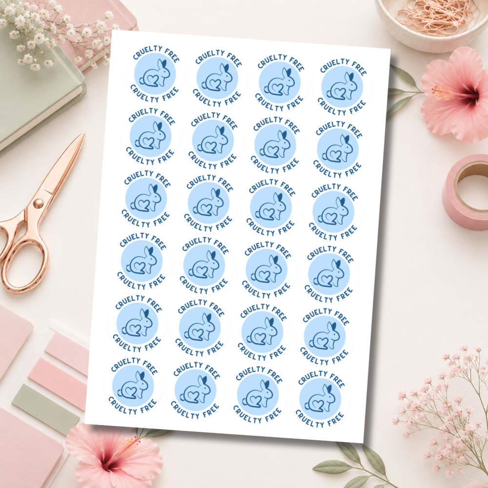 Cruelty Free Bunny Stickers