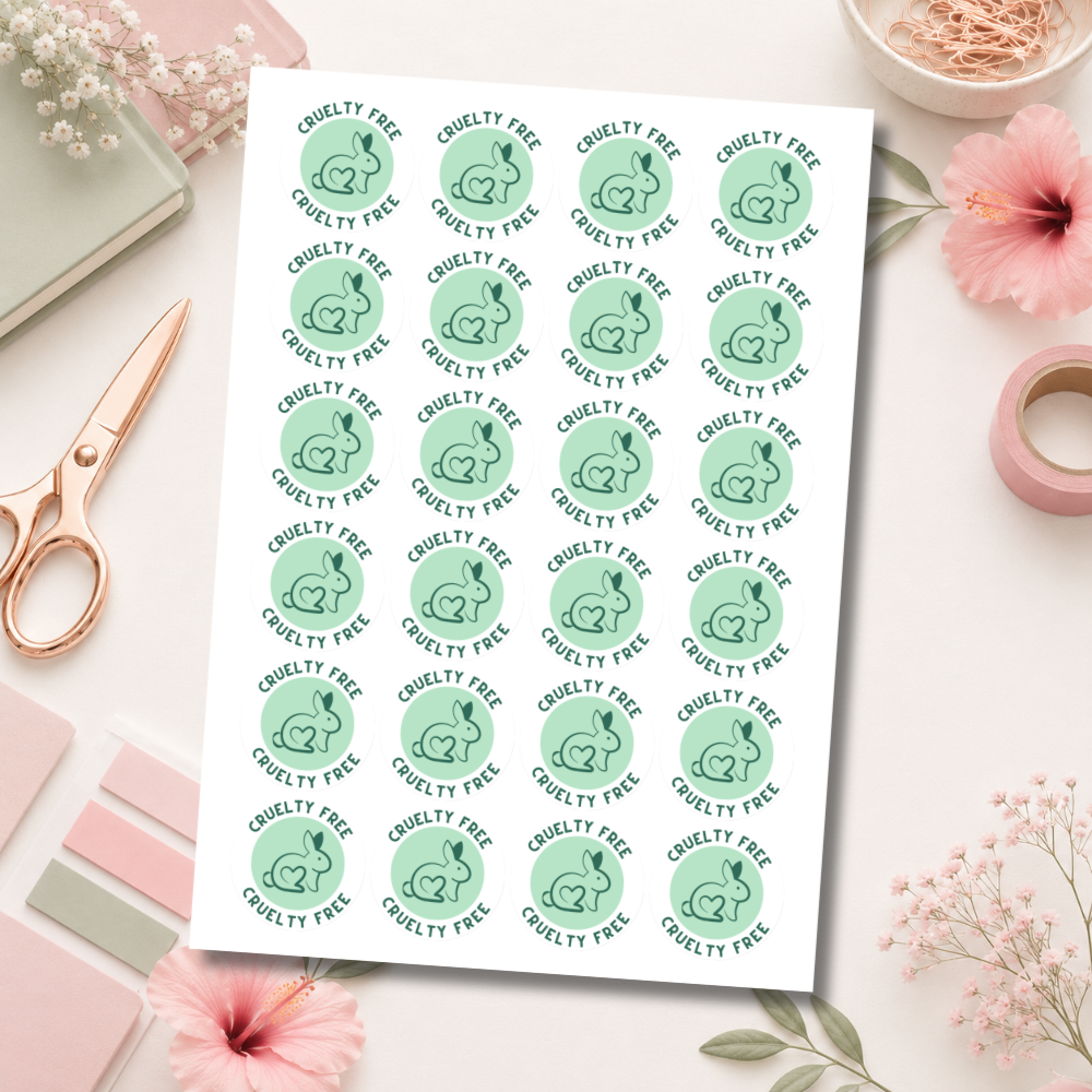 Cruelty Free Bunny Stickers
