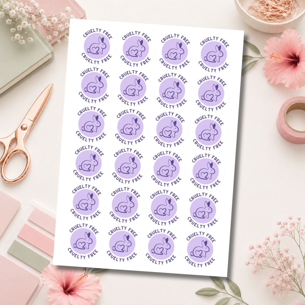 Cruelty Free Bunny Stickers
